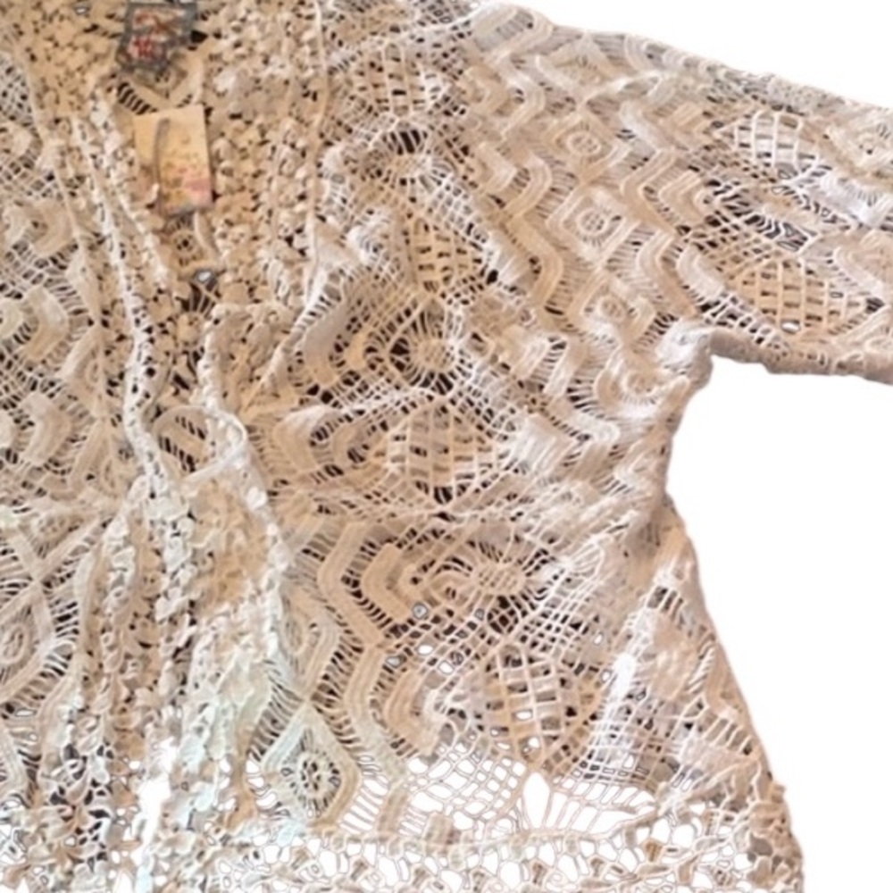 Johnny Was Jami crochet jacket NWT RARE - Picture 7 of 8